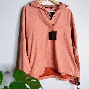 NWT WEATHERPROOF UNISEX CORAL BUTTON SNAP PULLOVER